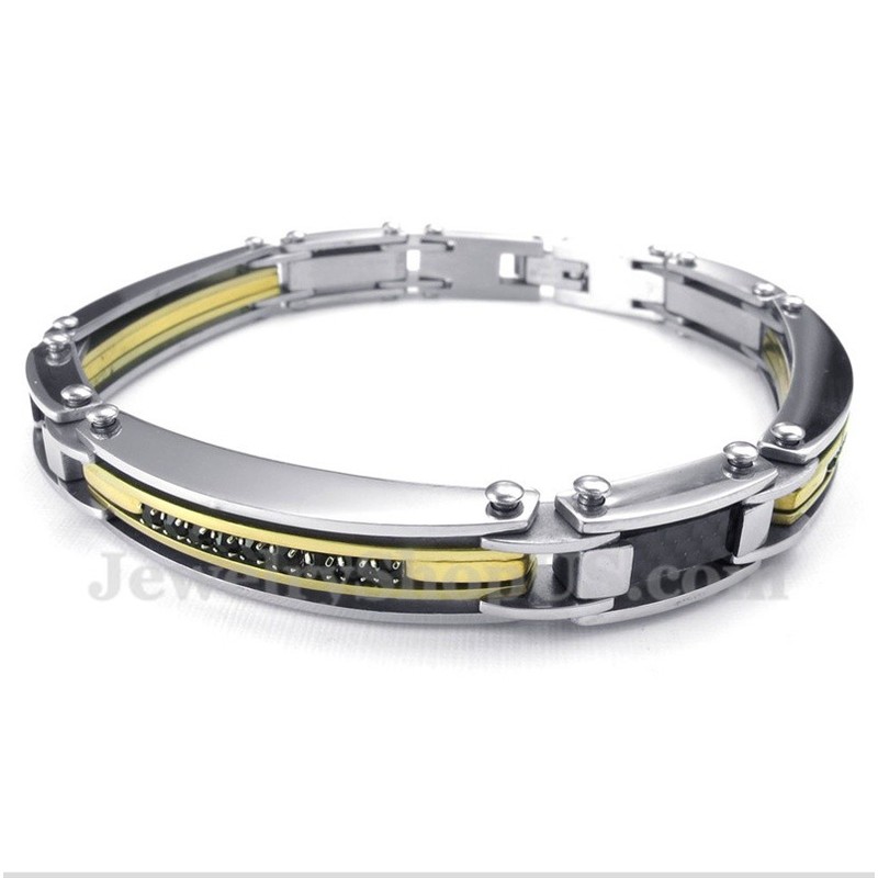 Men's Diamond Titanium Bracelet