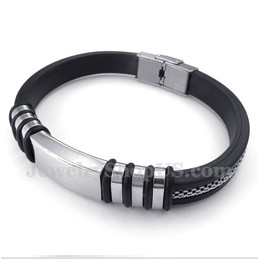 Men's Rubber Titanium Bracelet