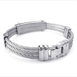 Men's Titanium Cable Bracelet