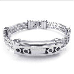 Men's Titanium Cable Bracelet