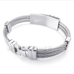 Men's Titanium Cable Bracelet