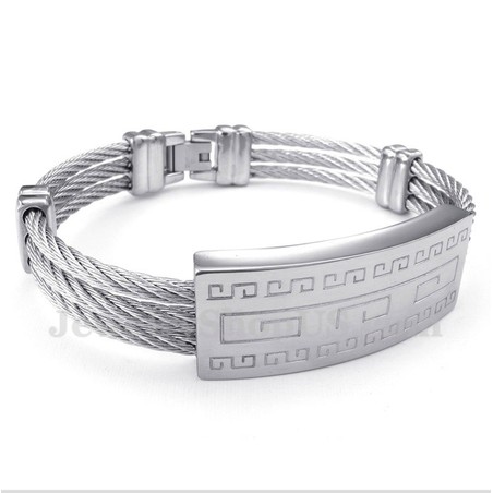 Men's Titanium Cable Bracelet