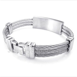 Men's Titanium Cable Bracelet