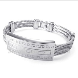 Men's Titanium Cable Bracelet