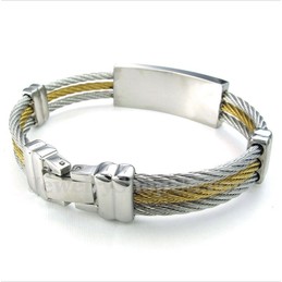 Men's Titanium Cable Bracelet