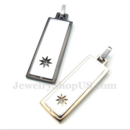 Titanium Couple's Pendant with Free Chain (One Pair)