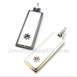 Titanium Couple's Pendant with Free Chain (One Pair)