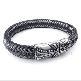 Men's Titanium Casted Cross Bracelet