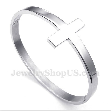 Men's Titanium Cross Bracelet