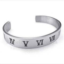 Men's Titanium Roman Numerals Bracelet