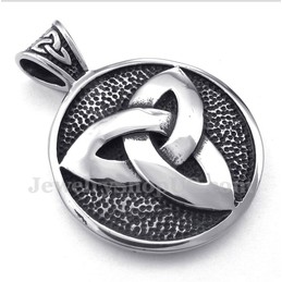 Men's Titanium Celtic Knot Pendant with Free Chain