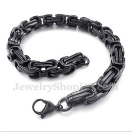 Men's Titanium Black Bracelet