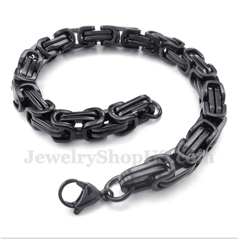 Men's Titanium Black Bracelet