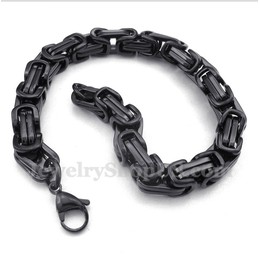 Men's Titanium Black Bracelet