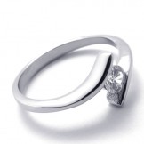 Diamond Titanium Ring for Women 20592
