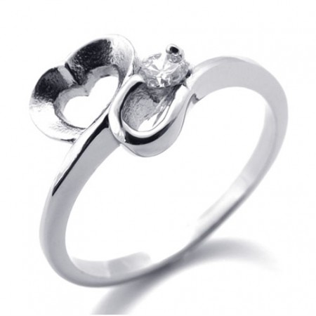 Diamond Women's Titanium Ring 20591
