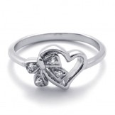 Diamond Titanium Ring for Women 20590