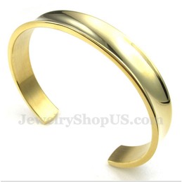 Men's Titanium Gold Bracelet