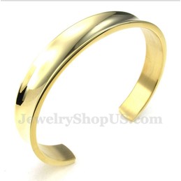 Men's Titanium Gold Bracelet