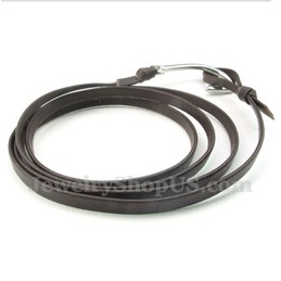 Men's Titanium Leather Bracelet