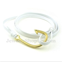 Men's Titanium Leather Bracelet