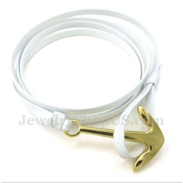 Men's Titanium Leather Bracelet