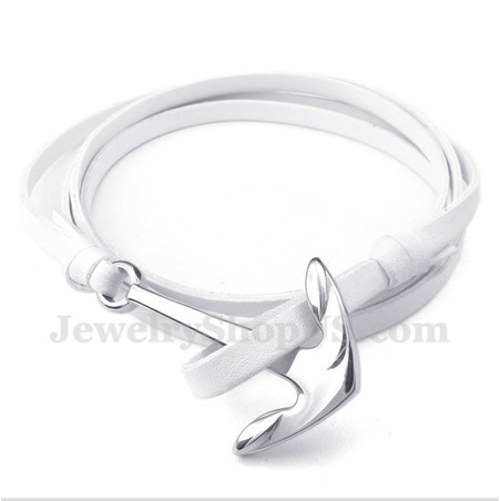Men's Titanium Leather Bracelet