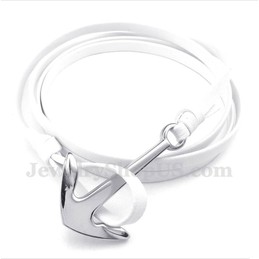 Men's Titanium Leather Bracelet