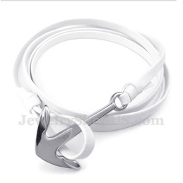 Men's Titanium Leather Bracelet
