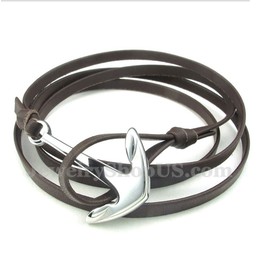 Men's Titanium Leather Bracelet