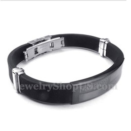 Men's Rubber Titanium Bracelet