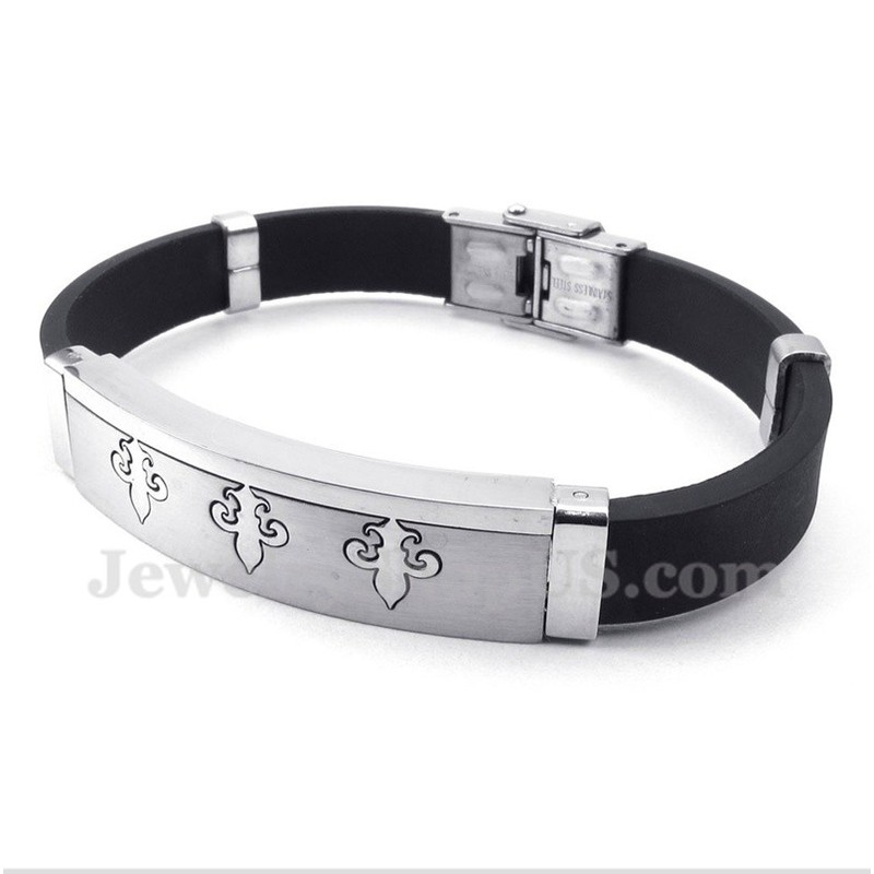 Men's Titanium Rubber Bracelet