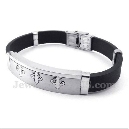 Men's Titanium Rubber Bracelet
