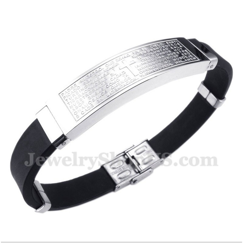 Men's Titanium Rubber Bracelet