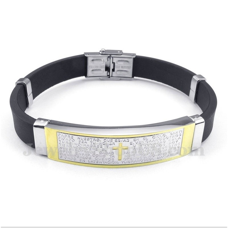 Men's Titanium Rubber Bracelet