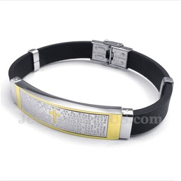 Men's Titanium Rubber Bracelet