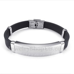 Men's Titanium Rubber Bracelet
