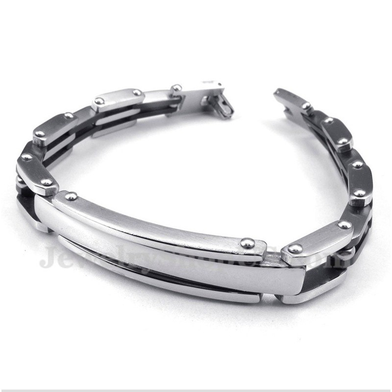 Men's Titanium Black Bracelet