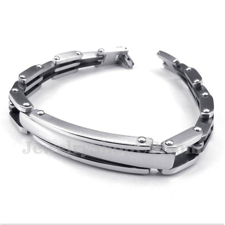 Men's Titanium Black Bracelet