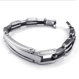 Men's Titanium Black Bracelet