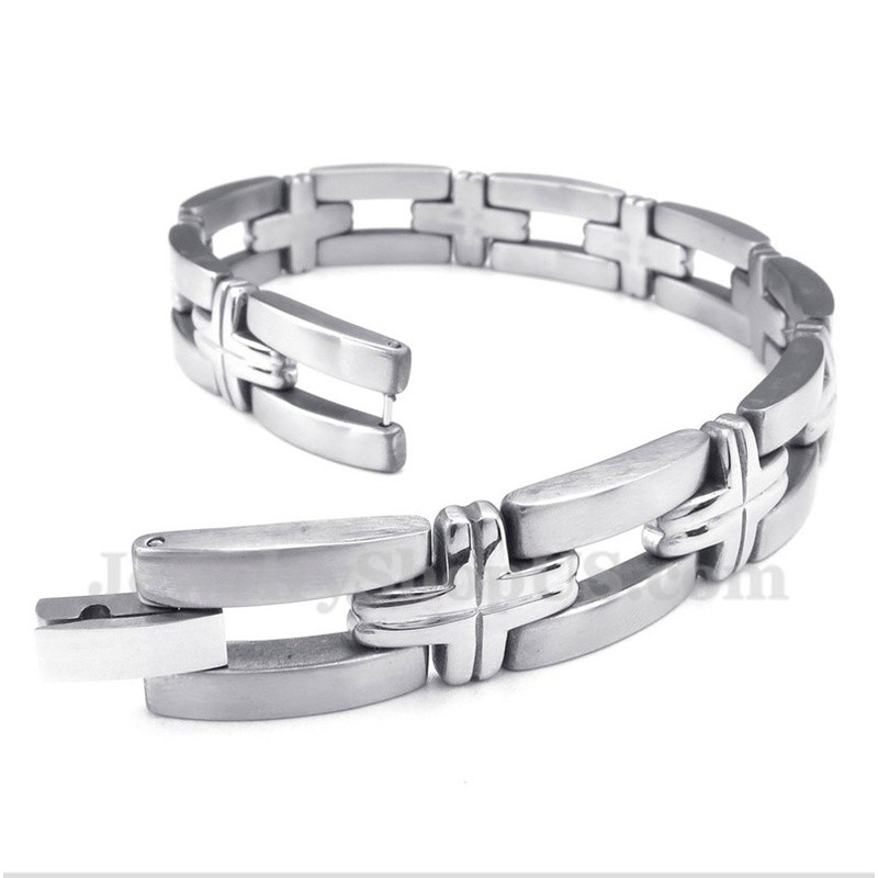Men's Titanium Cross Bracelet