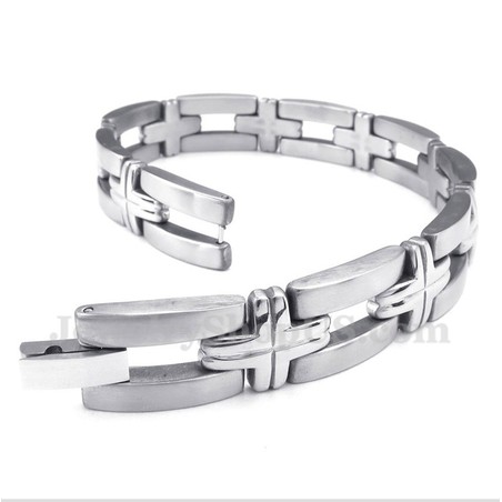 Men's Titanium Cross Bracelet