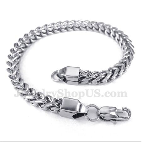 Men's Silver Titanium Bracelet