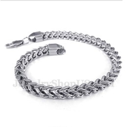 Men's Silver Titanium Bracelet