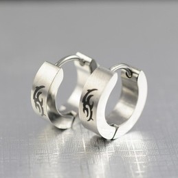 Mens Titanium earrings