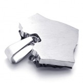 Hollow Leaf Titanium Pendant 20290