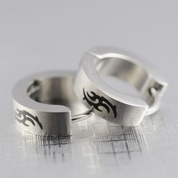 Mens Titanium earrings