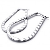 U-Drop Titanium Earrings 20574