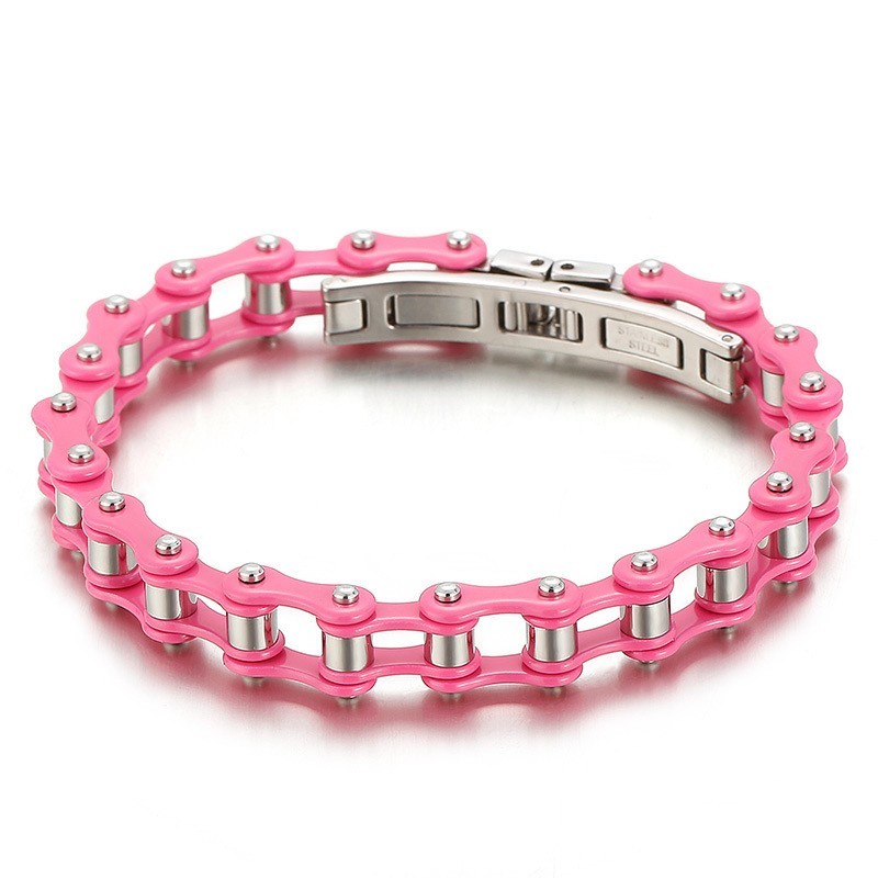  Fashion Cool Multicolor Men's Cycling Titanium Bracelet
