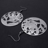 Engraving Titanium Earrings 20229